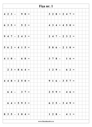 Pachet matematică clasa a II-a – 10 caiete de lucru cu peste 450 de fișe