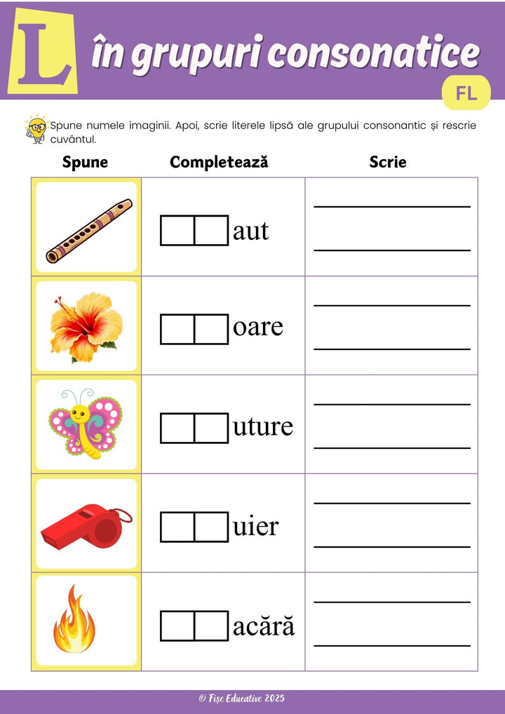 Pachet logopedie tipărit – Limbaj, Citire, Scriere și Logopedie