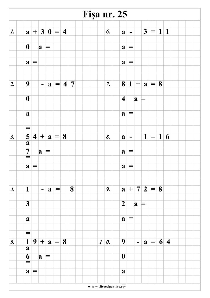 Pachet Matematică Clasa I – 5 caiete tipărite A5 | 329 pagini