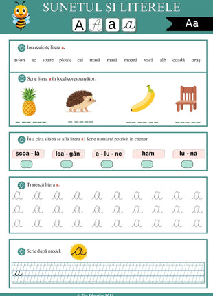 Fișe de comunicare pentru clasa I – 180 pagini PDF  Litere • Silabe • Cuvinte • Exerciții de comunicare