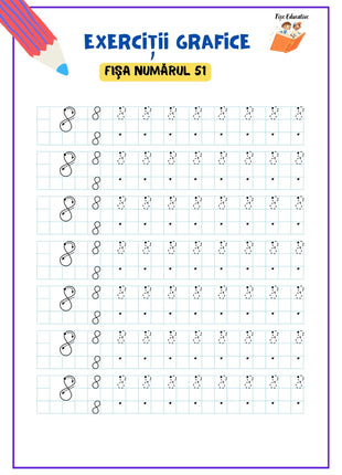 Set de exerciții grafice pentru clasa pregătitoare – 80 pagini PDF  Trasee • Contururi • Modele grafice • Pregătirea scrierii