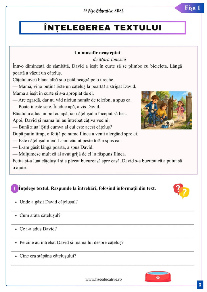 Pachet Comunicare în limba română – Clasa a II-a | 3 caiete PDF, 204 pagini
