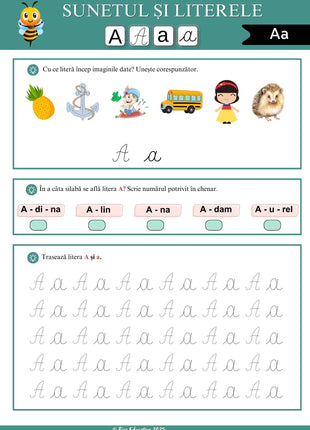 Fișe de comunicare pentru clasa I – 180 pagini PDF  Litere • Silabe • Cuvinte • Exerciții de comunicare