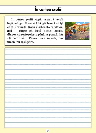 dictari si transcrieri clasa 1 texte scurte pentru scriere corecta
