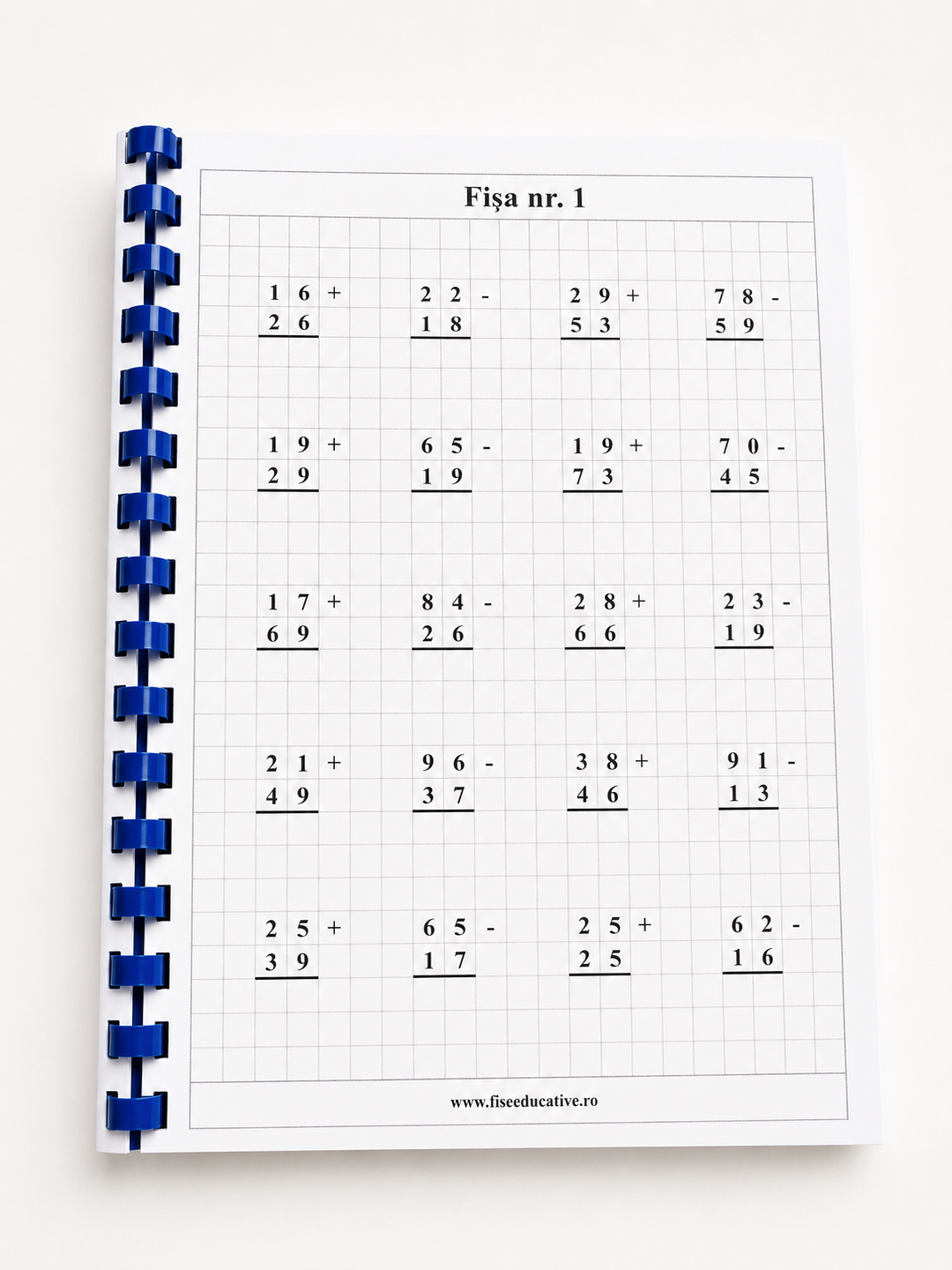 Pachet tipărit Recapitulare Clasa I – Română și Matematică  9 Caiete, 600 pagini