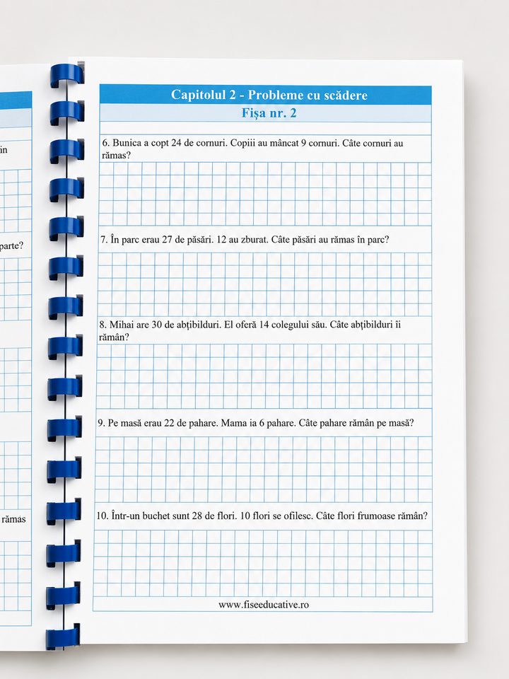 Pachet tipărit Recapitulare Clasa I – Română și Matematică  9 Caiete, 600 pagini