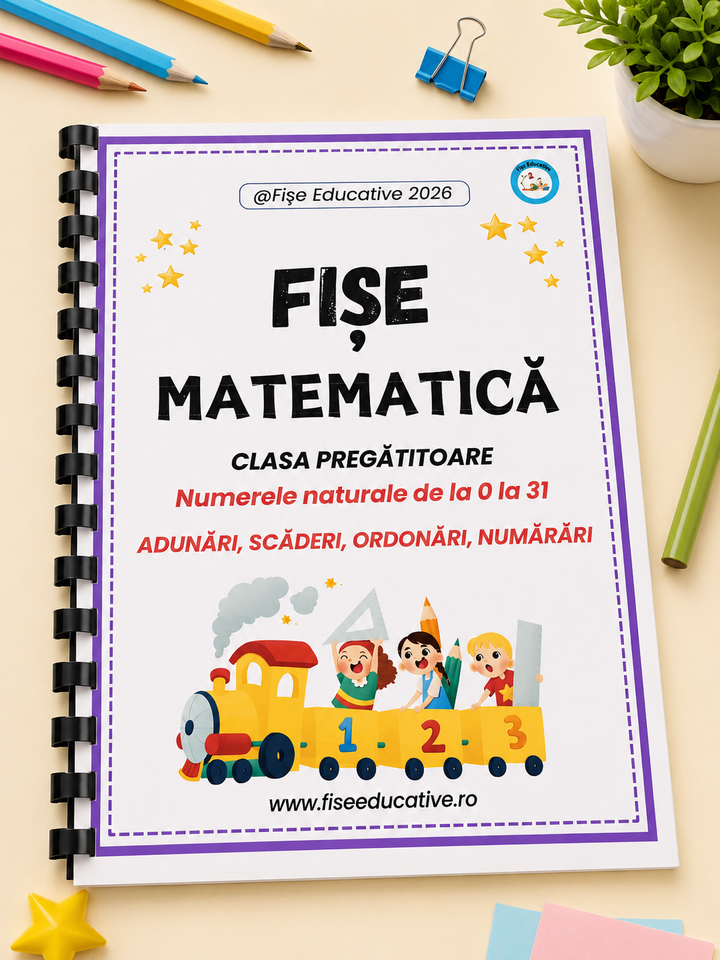 Caiet printat Matematică 0-31 – Fișe de lucru pentru clasa pregătitoare
