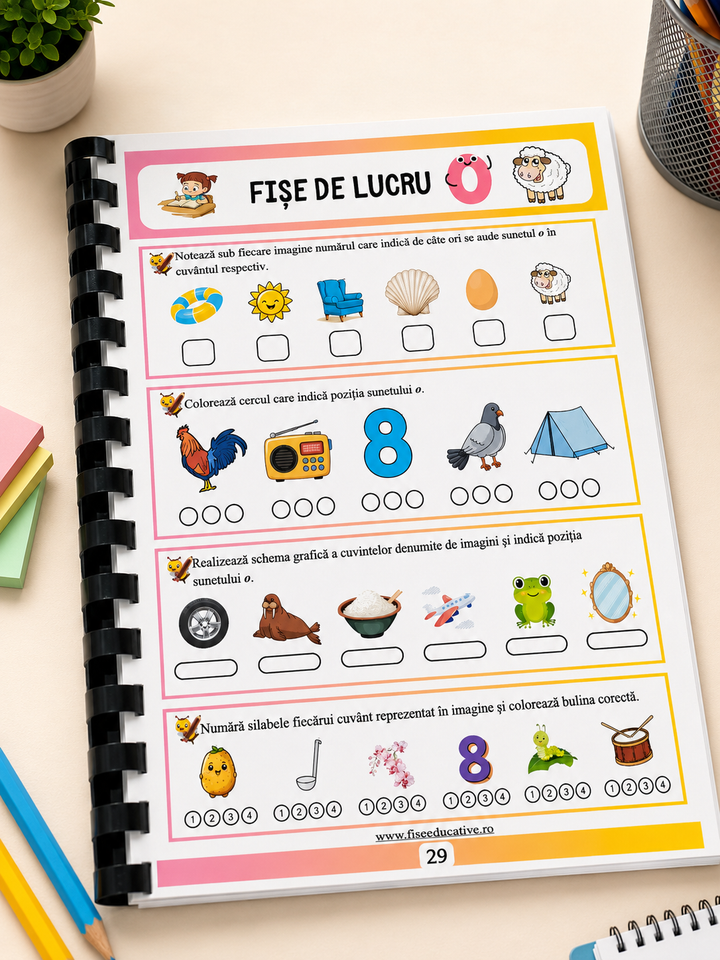 Pachet complet Clasa Pregătitoare – Fișe PDF pentru citire, scriere și matematică, 600+ pagini