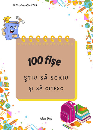 100 fise de scriere si citire clasa pregatitoare PDF