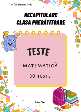 Teste matematica clasa pregatitoare PDF recapitulare finala