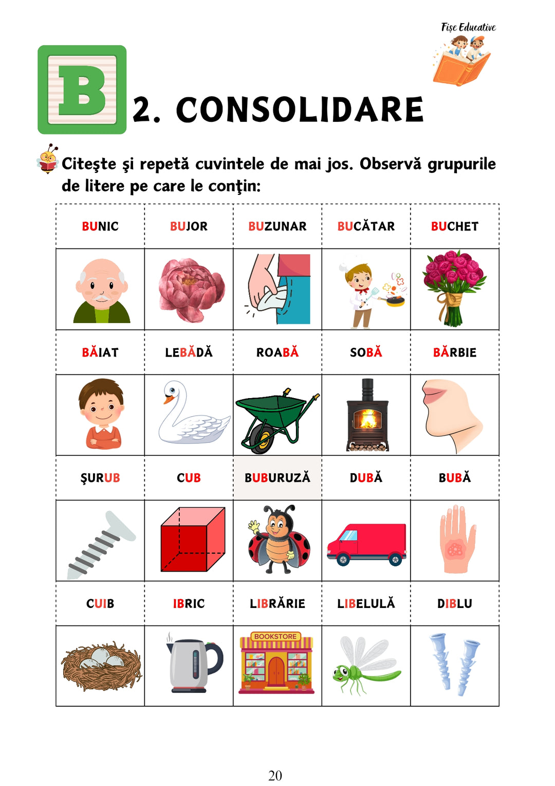 Pachet tipărit Logopedie – Diferențierea Sunetelor și Grupurilor de Litere, 4–8 ani