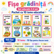Fișe de lucru pentru copii 3–4 ani – Pachet educativ 100 fișe PDF