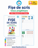 Fișe de trasat cifre și numere 0–31 – Clasa pregătitoare PDF