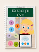 Caiet tipărit - Fișe de logopedie – Cuvinte CVC, citire și scriere, 64 pagini