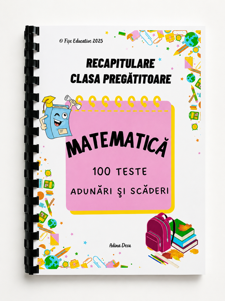 100 teste matematica clasa pregatitoare adunari scaderi 0-31 tiparit