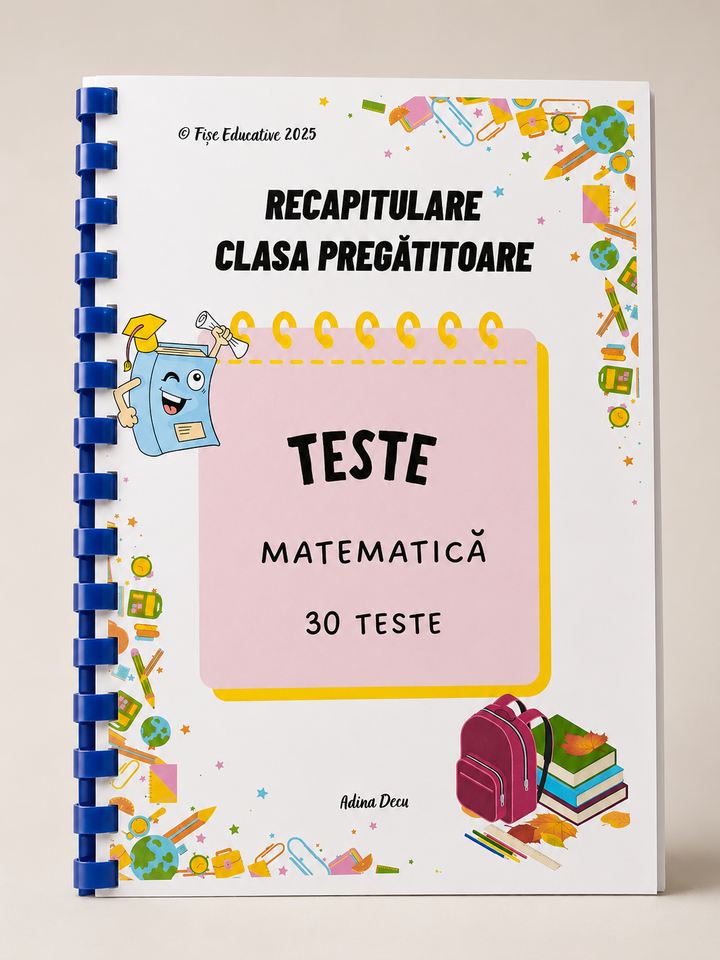 teste grila matematica clasa pregatitoare tiparite 30 teste