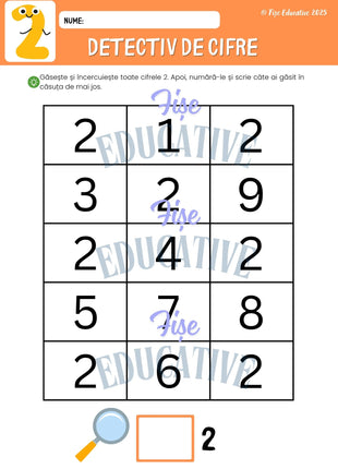 Fise detectiv de litere pentru copii de gradinita