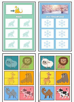 Fișă educativă cu activități de iarnă pentru copii de 2–3 ani