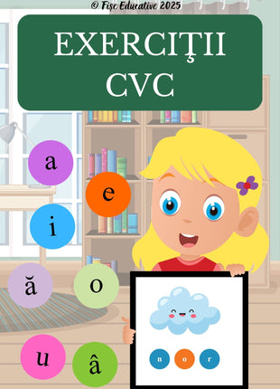 Cuvinte CVC – Exercitii de logopedie pentru citire si scriere