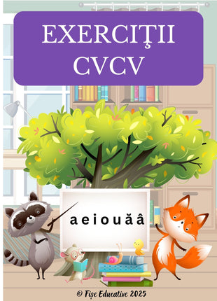 Fișe logopedice CVCV pentru consolidarea cuvintelor consoană vocală consoană vocală