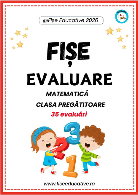 fise evaluare matematica clasa pregatitoare 35 evaluari pdf copii 5-7 ani