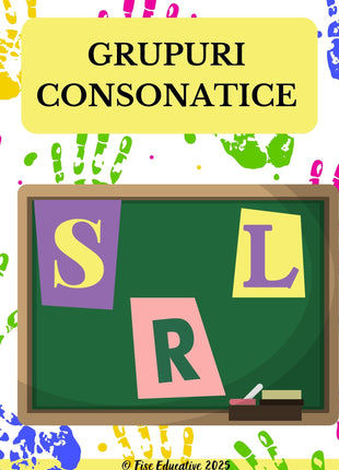 Fișe pentru consolidarea grupurilor consonantice S L R – exerciții de logopedie
