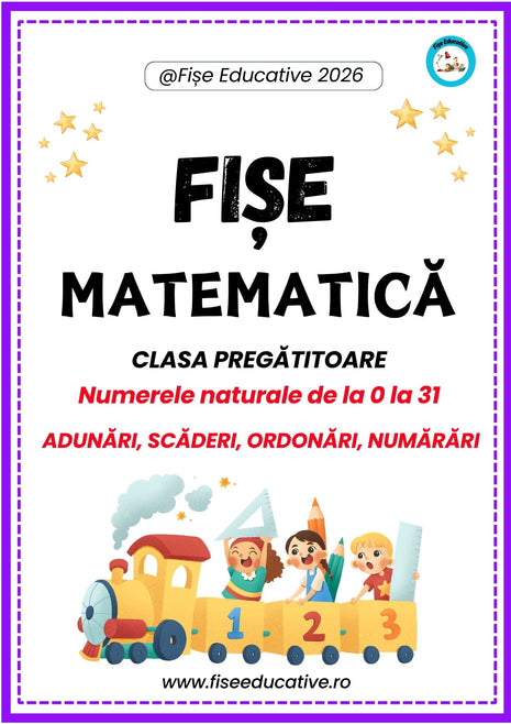 fise matematica clasa pregatitoare numere 0-31 exercitii copii pdf