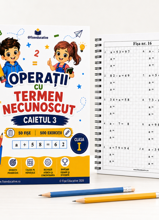 Pachet Matematică Clasa I – 5 caiete tipărite A5